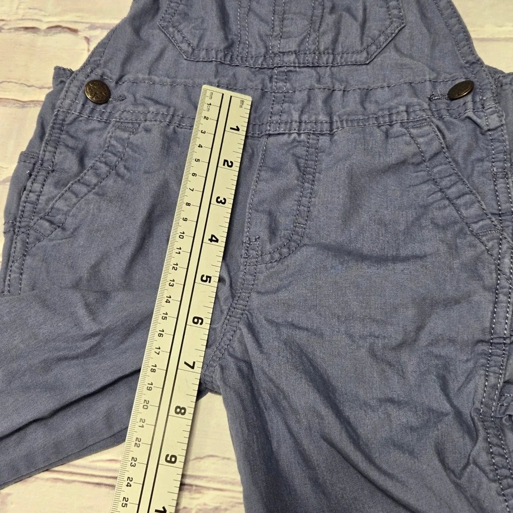 OshKosh B'gosh Overalls Cotton Blue Vestbak Striped Straps Bibs Toddler 3T